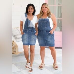 Judy Blue High Rise Medium Wash Raw Hem
Overall Dress